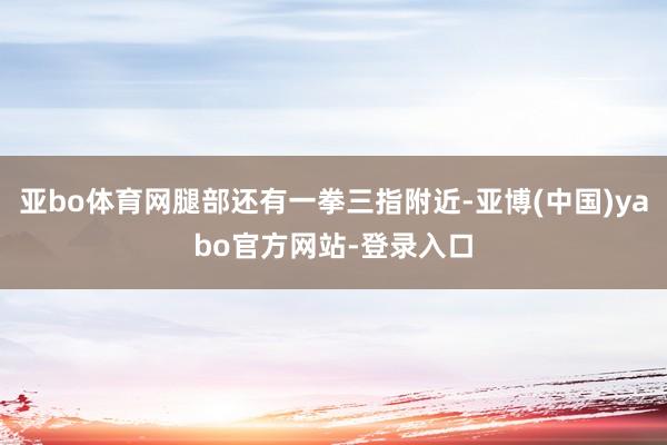 亚bo体育网腿部还有一拳三指附近-亚博(中国)yabo官方网站-登录入口